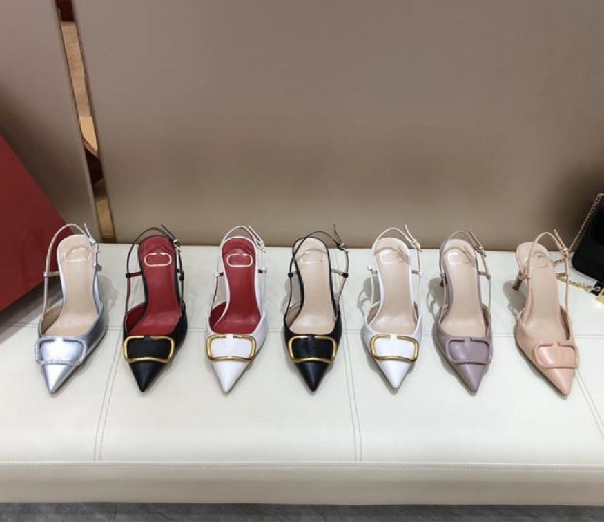 

Wedding Party High Heels Dress Shoes Designer Women Sandals Red Nude Leather Lacquer Riveted Heel4926342, Mint green