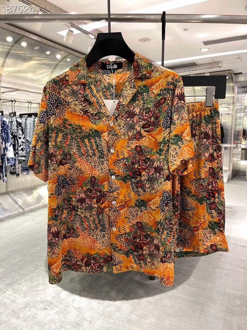 

Men's Tracksuits We0503 Fashion Men's Sets 2023 Runway Luxury European Design Party Style Clothing, Yellow