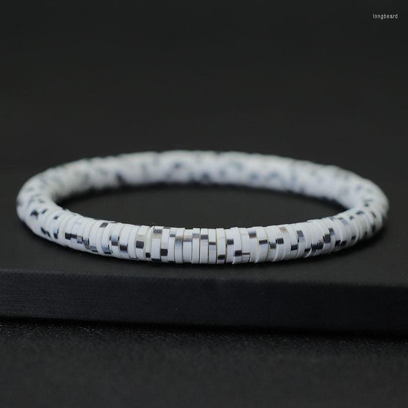 

Charm Bracelets Minimalist Clay Bracelet For Women Men Bohemian Beach Accessories Elastic Braclet Camping Jewelry Beaded Braslet Gift Lovers