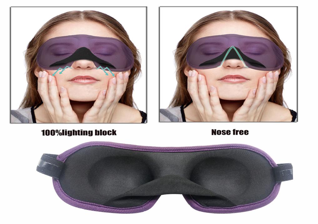 

3D Sleep Mask Natural Sleeping Eye Eyeshade Cover Shade Patch Women Men Soft Portable Blindfold Travel Eyepatch2859819
