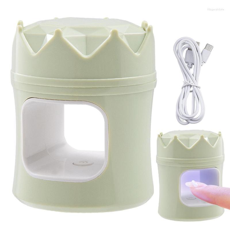 

Nail Dryers LED Lamp Crown Gel Light With Smart Sensor 18W Dryer For Polish Curing Gift Women, Green