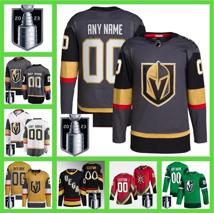 

2023 Stanley Cup Jerseys Custom Vegas Golden Knights Hockey NHLVp Jack Eichel Mark Stone William Karlsson Alex Pietrangelo Jonathan Marchessault Shea Theodore, Color