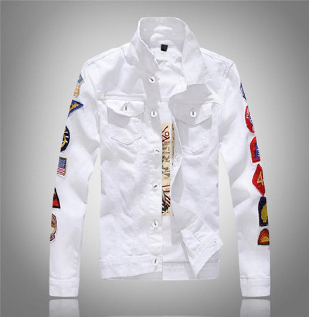 

Classical Single Breasted Denim Jacket Casual Cotton Clothing8968844, Beige