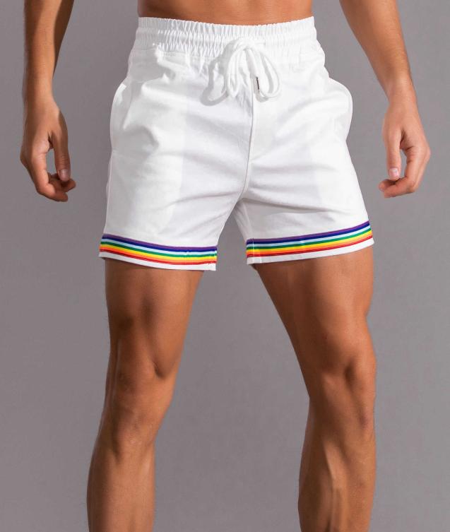 

Gay man shorts rainbow male shorts X070501234567894543958, Black