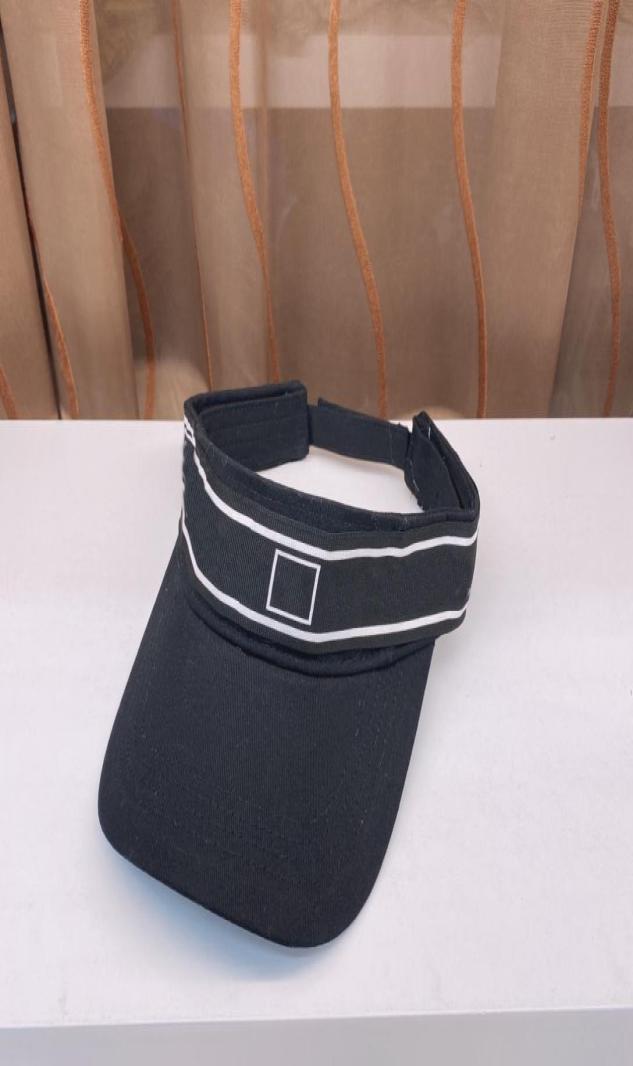 

Designer Brand Double Letter Empty Top Cap Casual Summer Visor Sun Mens Hat Sports Women Golf Tennis Outdoor Beach Headband Snapba8420404, Black