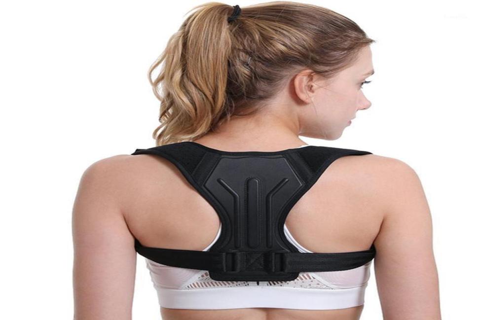 

Brace Support Belt Adjustable Back Posture Corrector Clavicle Spine Back Shoulder Lumbar Posture Correction For Adult Unisex19462807, Black