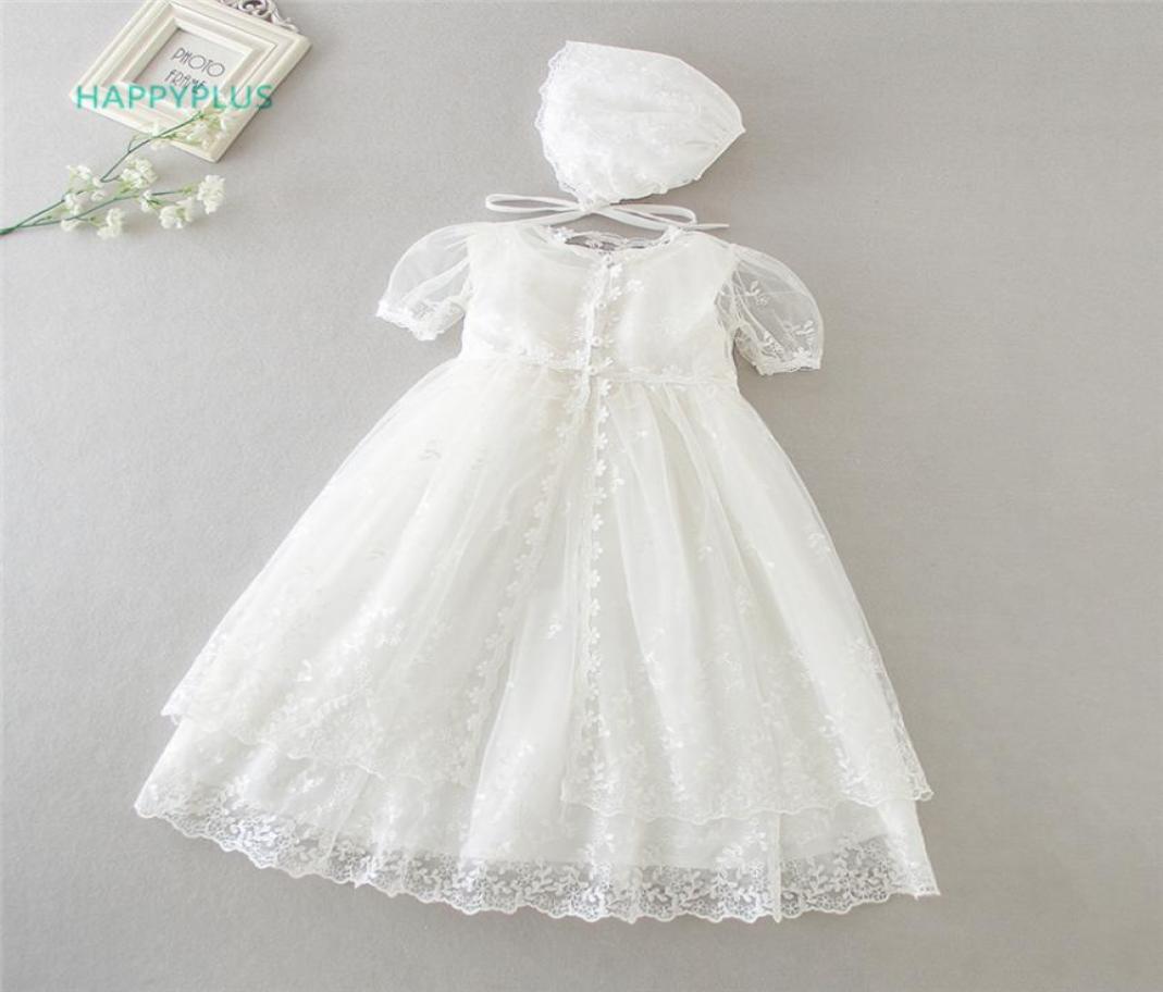 

HAPPYPLUS Vintage Christening Dress for Baby Girl Frocks Lace Baby Shower Dress for Baptism Second First Birthday Outfit Girl6808361, Pink