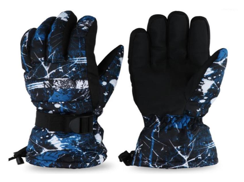 

Ski Gloves Warm Winter Thermal Snowboard For Men Windproof Waterproof Breathable Skiing Cycling Snow Glove4155854, Blue
