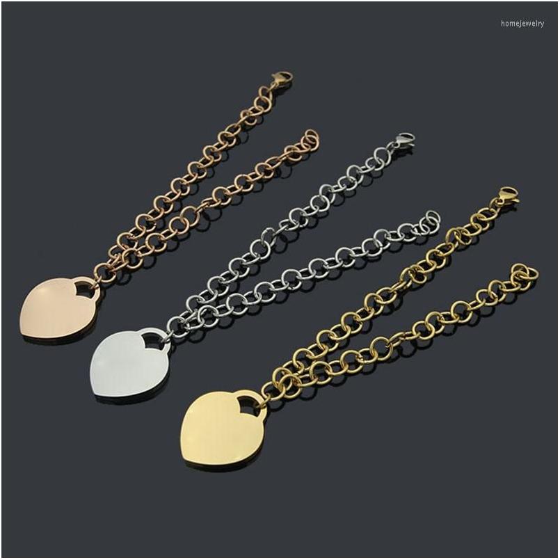 

Chain Link Bracelets Vintage Womens Bracelet Love Pendant Heavy Luxury Jewelry Stainless Steel 2022 Korean Wholesale Birthday Gift C Dhqra