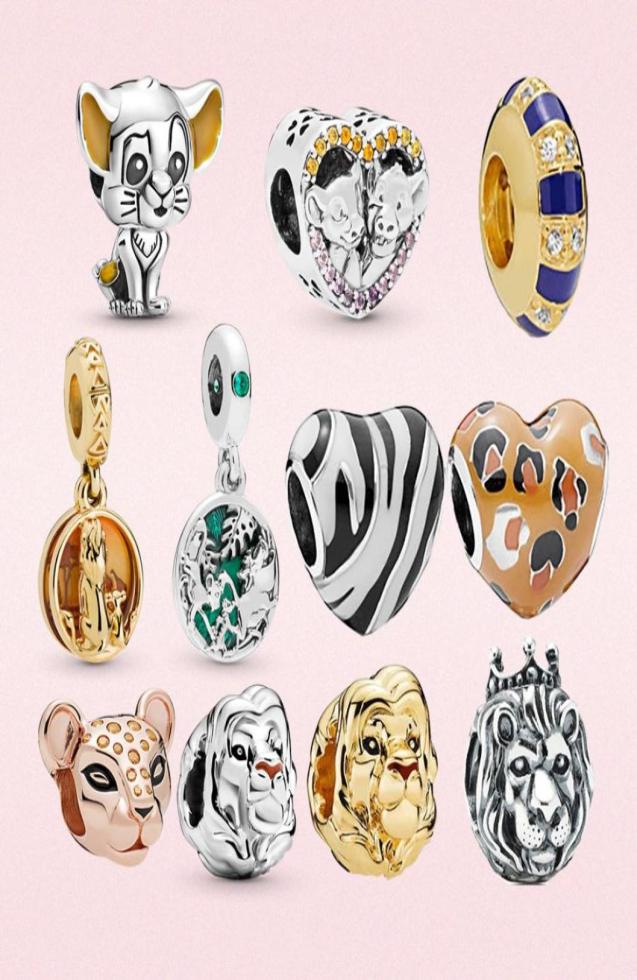 

New 925 silver charm lion king charm bead Pumbaa bead Fit Original Pandora bracelet women jewelry gift20620401608292