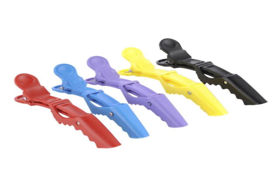 

Whole 100 Pcs New Colorful Sectioning Clips Clamps Hairdressing Salon Hair Clips DIY Accessories Hairpins Hair Styling Tools R5117052