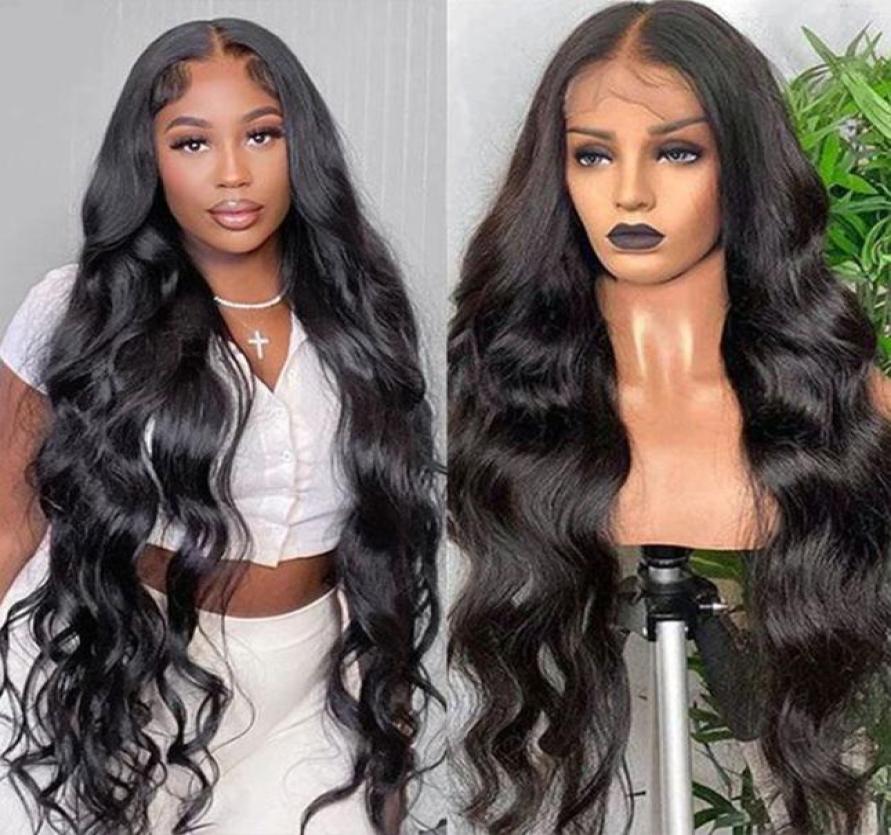 

Front Frontal 180 Remy Lace Human For Black Women Body Wave Wig6489944