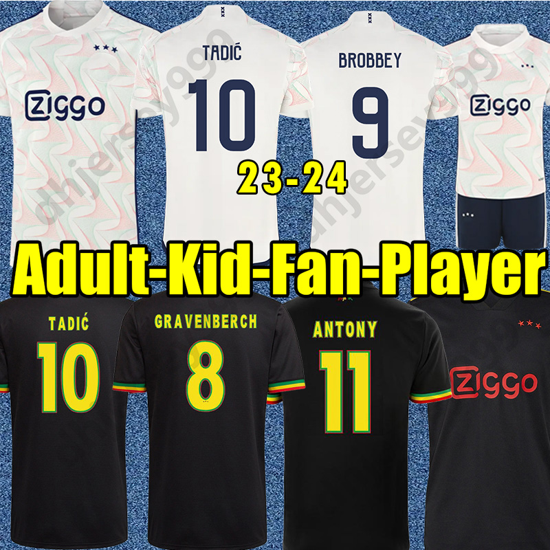 

AJAXS TADIC 21 22 23  Soccer Jerseys BASSEY BERGHUIS Third black Kit KLAASSEN BERGWIJN MARLEY 2023 2024 away football shirts men kids uniforms CRUYFF training, 21 22 third