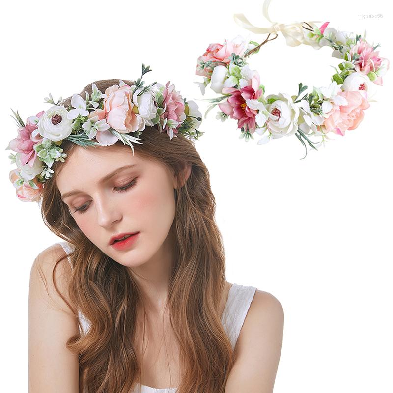 

Headpieces For Women And Girls Bridal Flowers Crowns Hair Bands Accessories Wedding Parties Spring Wreaths Headgear