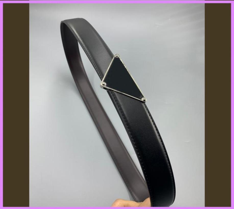 

Women Fashion Belt Leather Belts Designer Womens Mens Casual Waistband Triangle Letters Belt High Quality Width 35cm D224071F1467506, Black