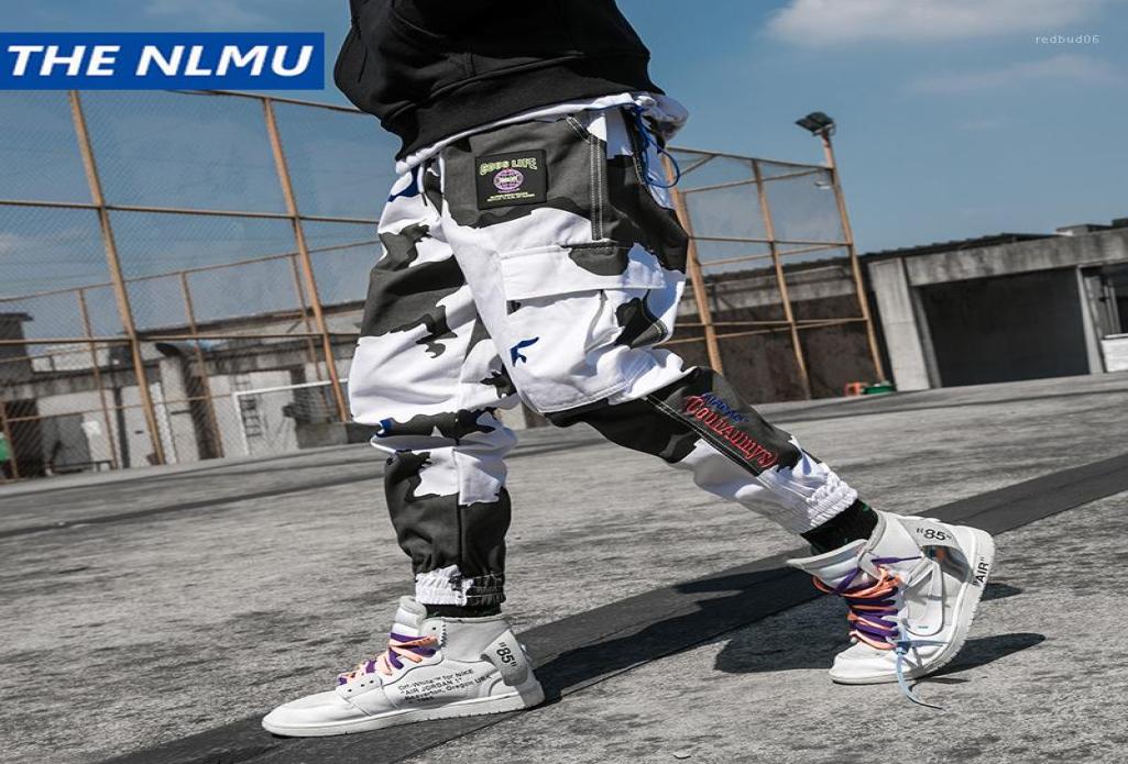 

Fashion Harajuku Camouflage Joggers Pants Men Hip Hop Multi Pockets Elastic Waist Harem Trousers Streetwear Mens 2018 Pant WJ10918119559, Black