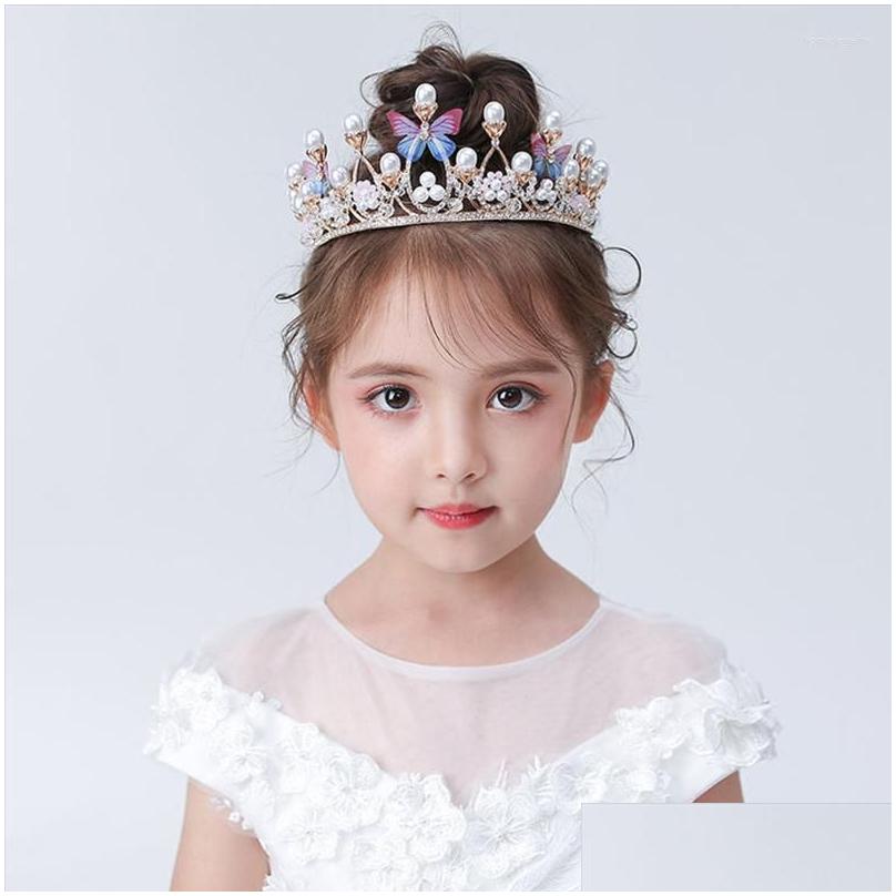 

Hair Clips Barrettes Girls Crown Headdress Children Princess Crystal Headband Party Accessories Super Fairy Flower Boy Birthday Dr Dhp9H