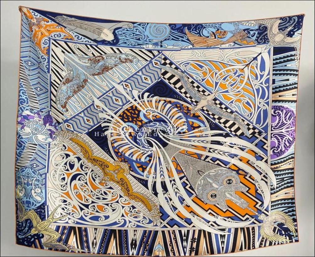 

Pure MulberrySilk Scarf 140 Hand Rolled Edge Extra Large Authentic Silk Female Designer Shawl quotKawa Oraquot Scarves2083658
