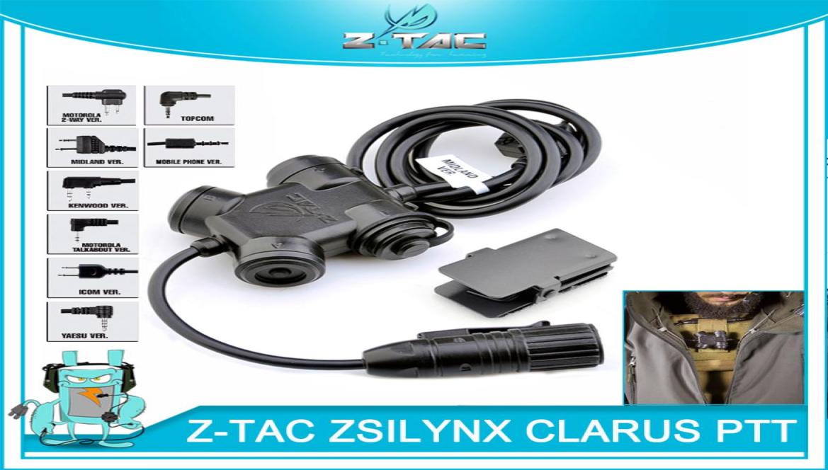 

Tactical ZSILYNX CLARUS PTT Waterproof PTT For Comtac Headset fit Baofeng UV5R UV6R UV82 UVB6 TYT THUVF9 Radio KenwoodIcom 6496604, Black