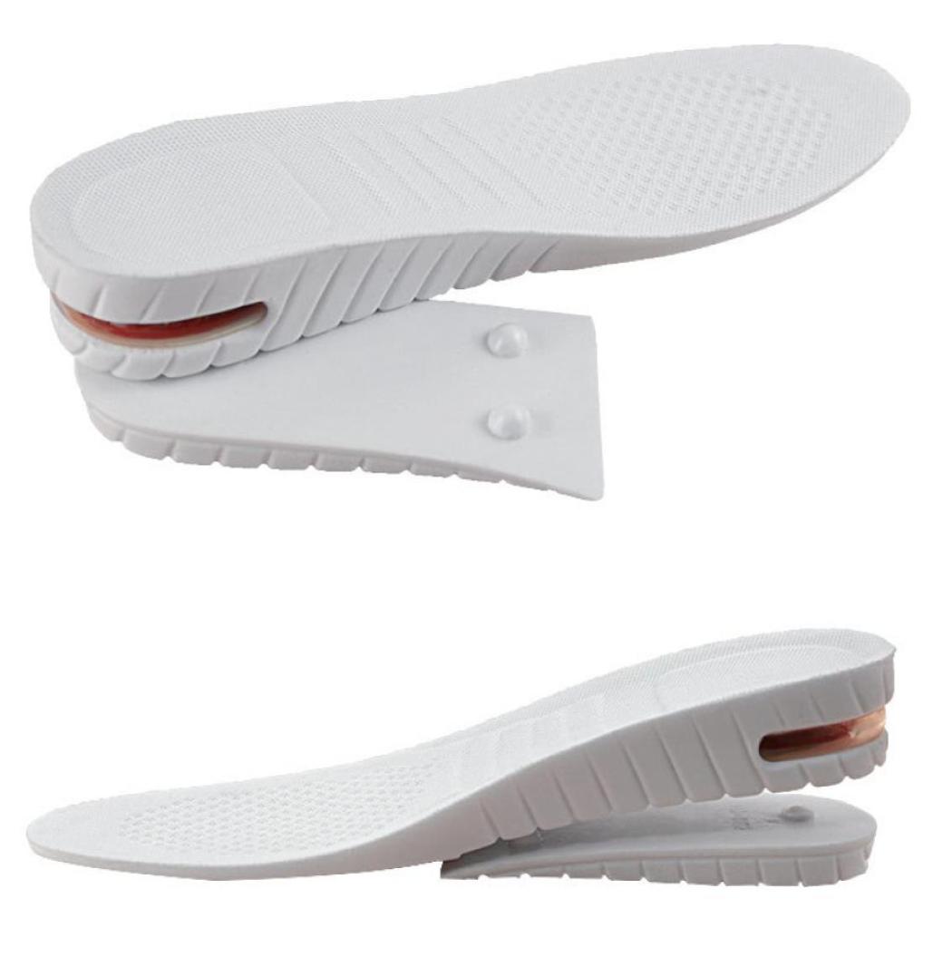 

Unisex Adjustable Increased Insoles Invisible Increase Height 3 To 45 cm White Insole PU 2 Layer Air Cushion Lift Pads1887350