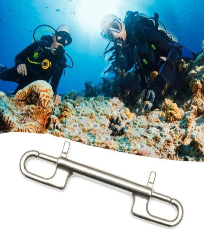 

Diving Hook Stainless Steel line Double Ended Bolt Snap For Scuba Pet Leash Camera Strap Keychain Hammock Braid8553635