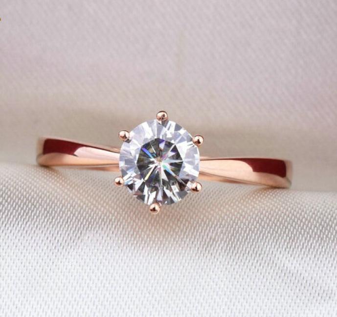 

Wedding Rings Fashion Solitaire Shinning Round Cut White CZ Size 6 7 8 9 10 11 12 13 Whole 7298532