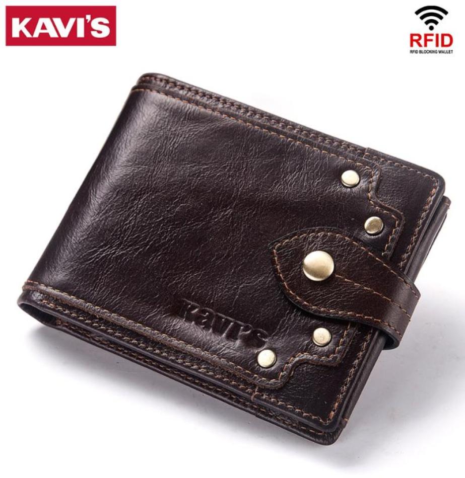 

Wallets KAVIS 100 Genuine Leather Wallet Men Male Coin Purse Portomonee Clamp For Money Short Pocket Card Holder Hasp Quality But5943469, Blue