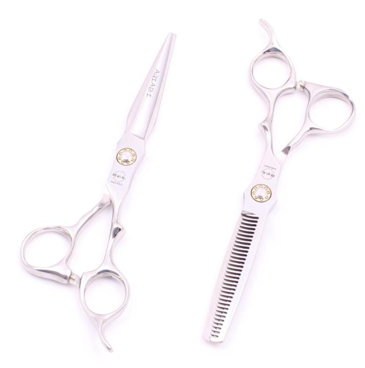 

Professional Hair Scissors 6quot Japan 440C Shiny Hair Cutting Scissors Thinning Shears Barber Hairdressing Scissors Professiona4999293