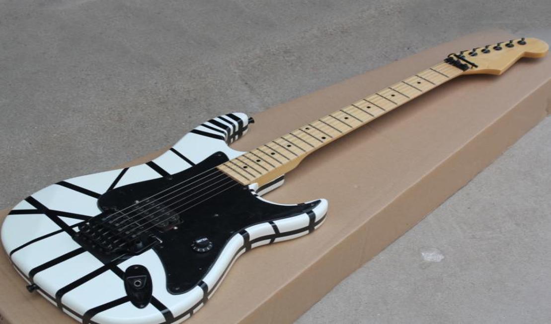 

Stripe Model Chav Electric Guitar with Floyd RoseMaple FingerboardTwo Colors AvailableCan be customized as request3025859