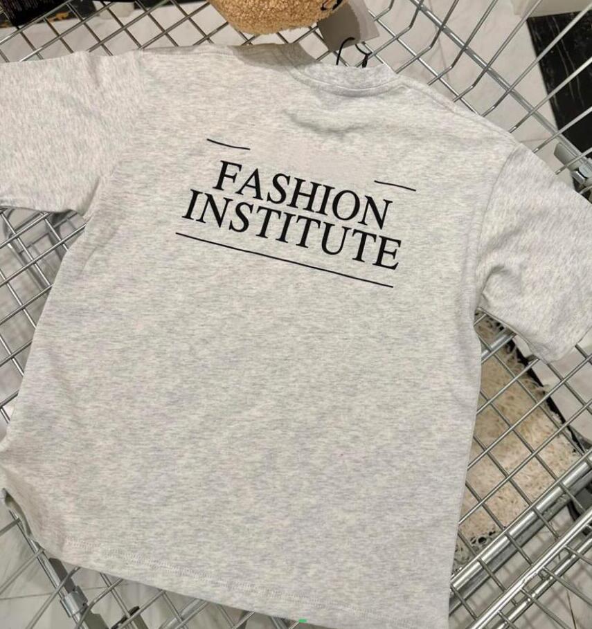 Children Designer T-shirts Kids T-shirt with Letters Boys Girls Summer Caual Tee Tops Baby Child T Shirts Stylish Trendy Tshirts Size 100-150-image-869988047
