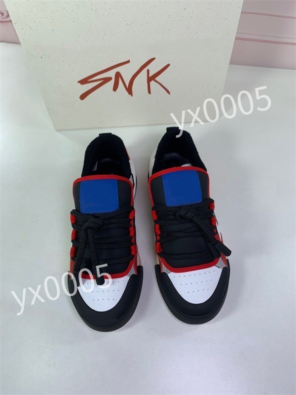 

2023 Hot Luxury Designer flat sneaker trainer casual shoes leather white letter overlays fashion platform men womens low sneakers, 03