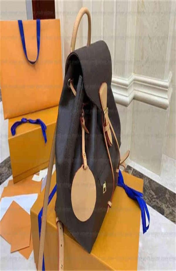 

High Quality designer luxury Backpacks MONTSOURIS Handbag Shouler Bag Shoulder Bags Black Genuine Leather Letter Embossing SPERONE3169237, Orange