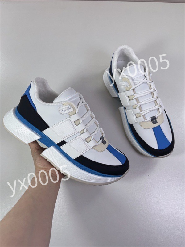 

2023 Hot Luxury Designer flat sneaker trainer casual shoes leather white letter overlays fashion platform mens womens low sneakers, 03