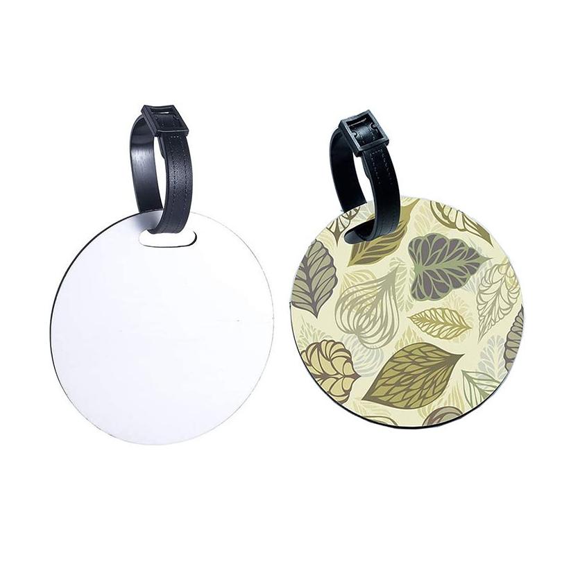 

Keychains Lanyards Sublimation Blank Round Lage Tag Keychain Wooden Double Sided Heat Transfer Card Ring Buckle Diy Gift Supplies Dhq2G