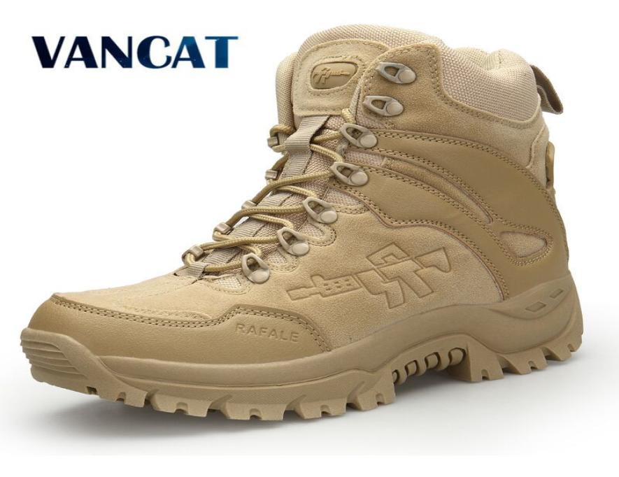 

Vancat Big Size 3946 Desert Tactical Mens Boots Wearresisting Army Boots Men Waterproof Outdoor Hiking Men Combat Ankle Boots T26751924, Green