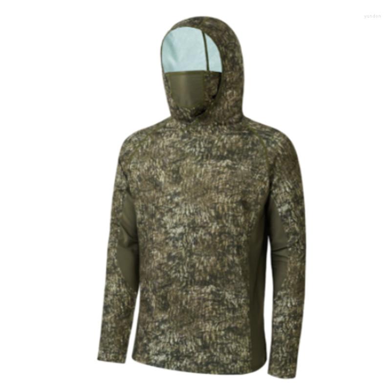 

Hunting Jackets Long Sleeve Fishing Jerseys Quick Drying Sun Protection Shirt Est Men's Clothing Hoodies With Zipper And Mask