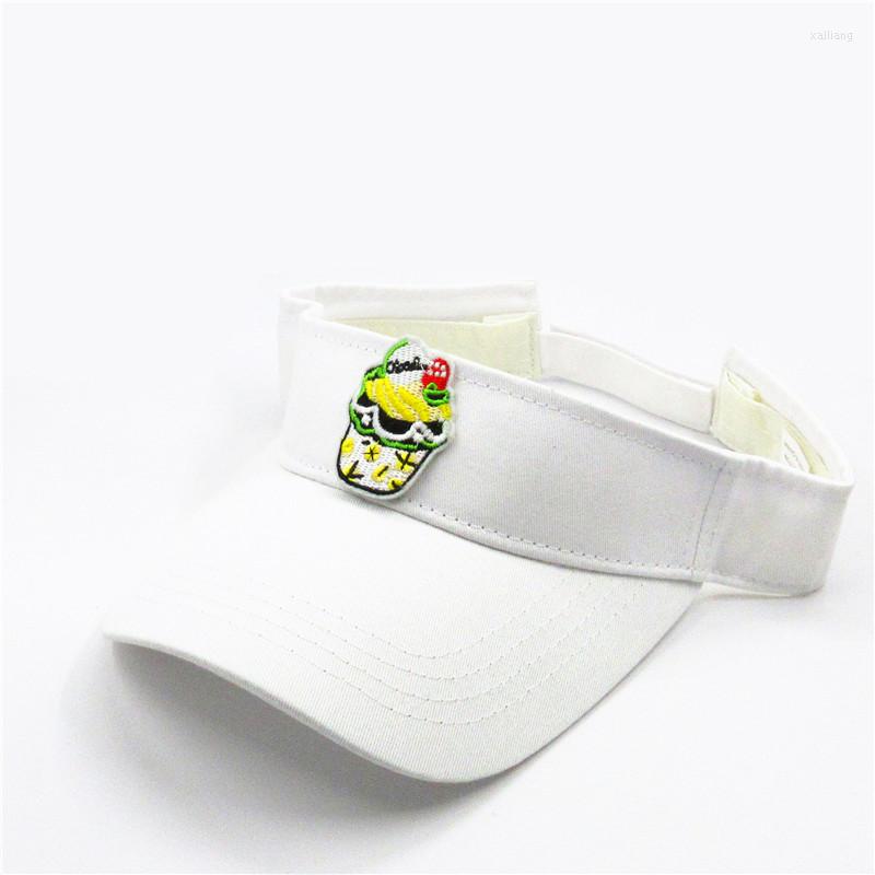 

Ball Caps 2023 Cotton Salad Embroidery Visors Baseball Cap Adjustable Snapback For Men And Women 113, White