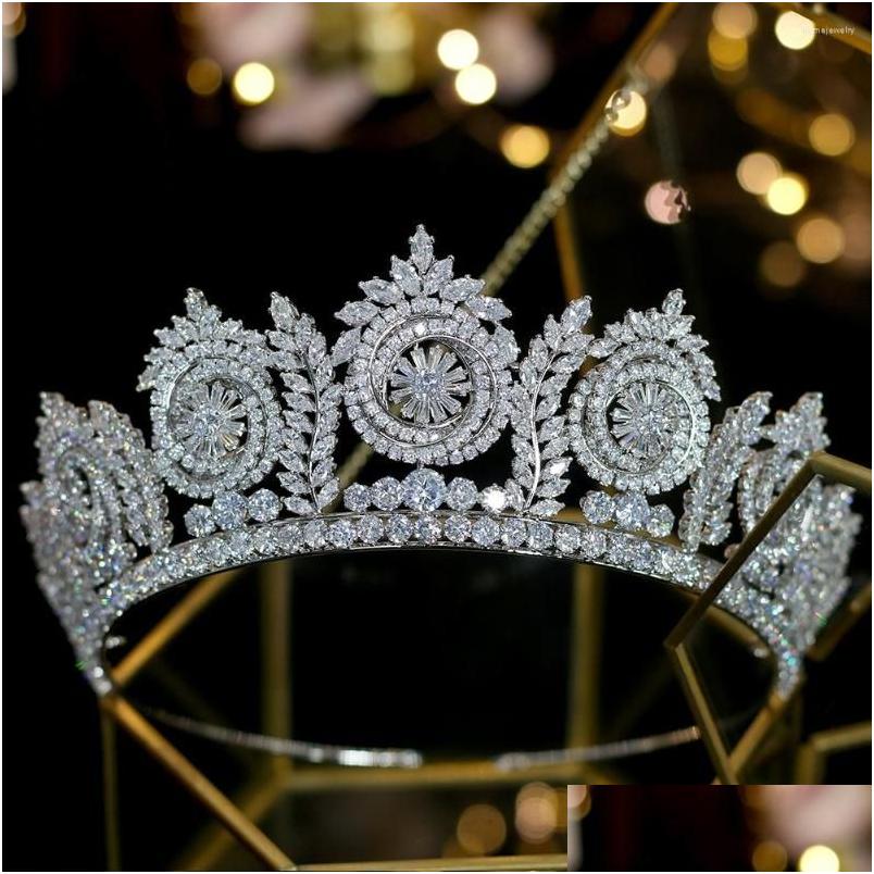 

Hair Clips Barrettes Asnora Crowns European Wedding Accessories Bride Crown Dress Tiaras Drop Delivery Jewelry Hairjewelry Dh9Nm