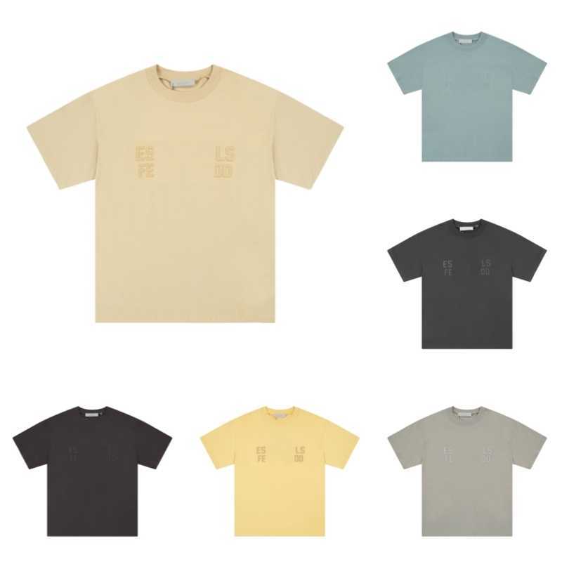 

Essent Tees t Shirts Luxury Designer Fashion Clothing Letter Print Essentail T-shirt Summer Loose Round Neck Cotton Short Sleeve Essentiel Rht4