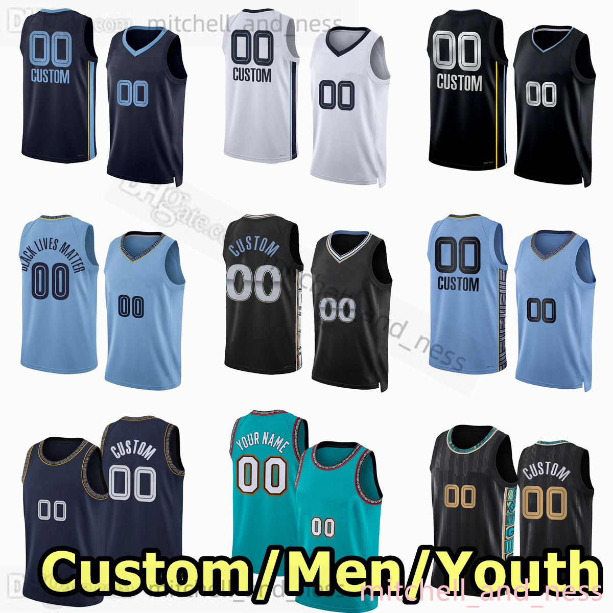 

12 Ja Morant Jersey Custom Printed Basketball Jerseys 46 John Konchar 22 Desmond Bane 24 Dillon Brooks Xavier Tillman Tyus Jones Tyrell Terry Vince Williams Men Youth, Youth s-xl (with team logo)
