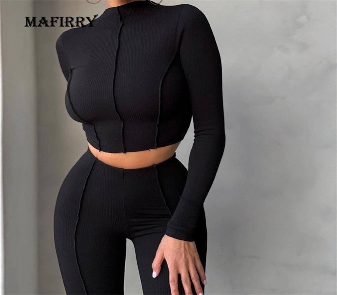 

Women High Waist Slim Breathable Leisure Sports 2PCS Suit Summer Solid Half Collar Short Top Full Pants Streetwear Set 2111194660478, Champagne