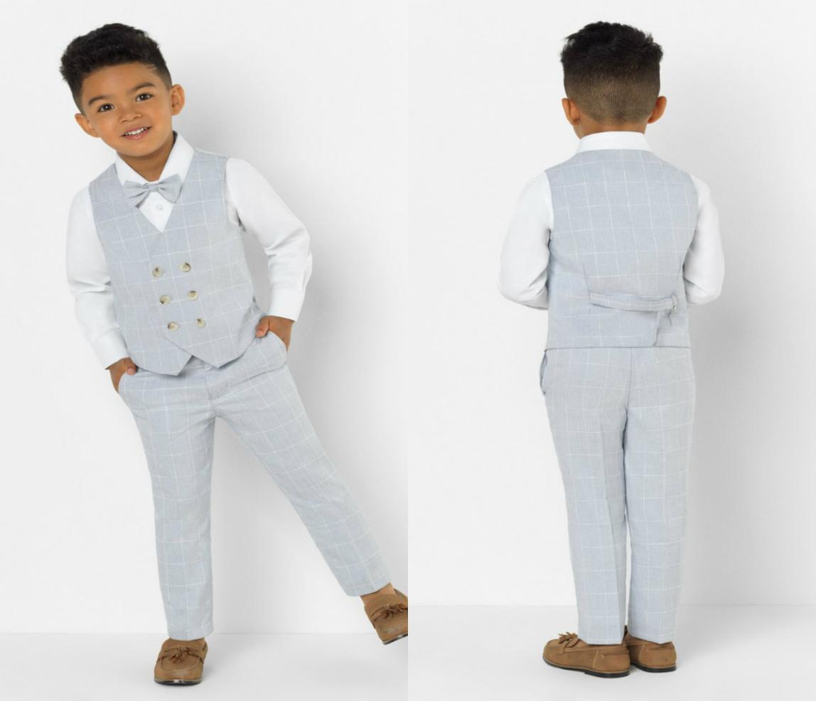 

Little Boy Formal Suits Dinner Tuxedos for Beach Wedding Boy Groomsmen Kids Children For Party Prom Suit Formal Wear VestPants7560836, Same as image