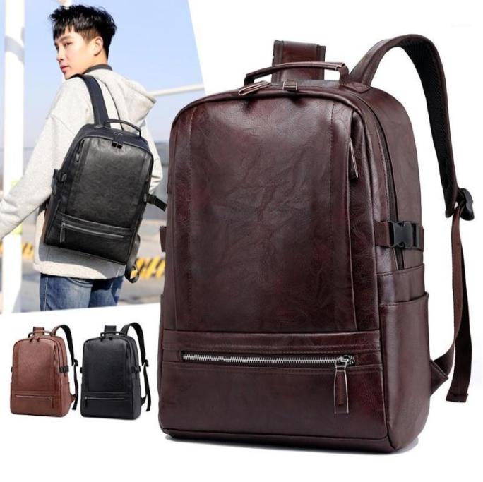 

Backpack Men Anti Theft Laptop Vintage Leather Travel Bagpack Male Computer Backbags School Bag For Boys Rugzak Sac A Dos Homme12587774, Multi