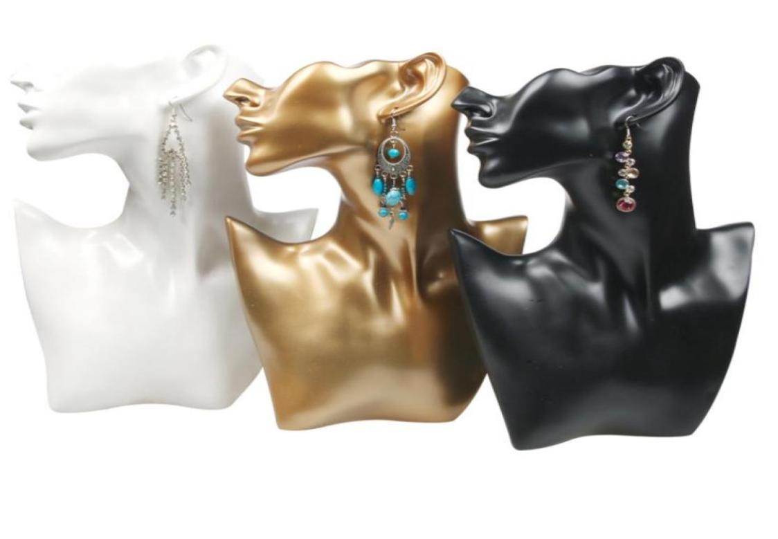 

display folder Packaging Jewelry unique Necklace Earring Bust Resin Head Model Stand Neck Form For Window Shelf Exhibition Count4592477