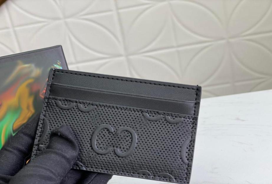 

Fashion Designers Wallets Luxurys Mens Women Leather Bags High Quality Classic Bee Tiger Snake Letters Purses Original Box Card Ho1056644, Black