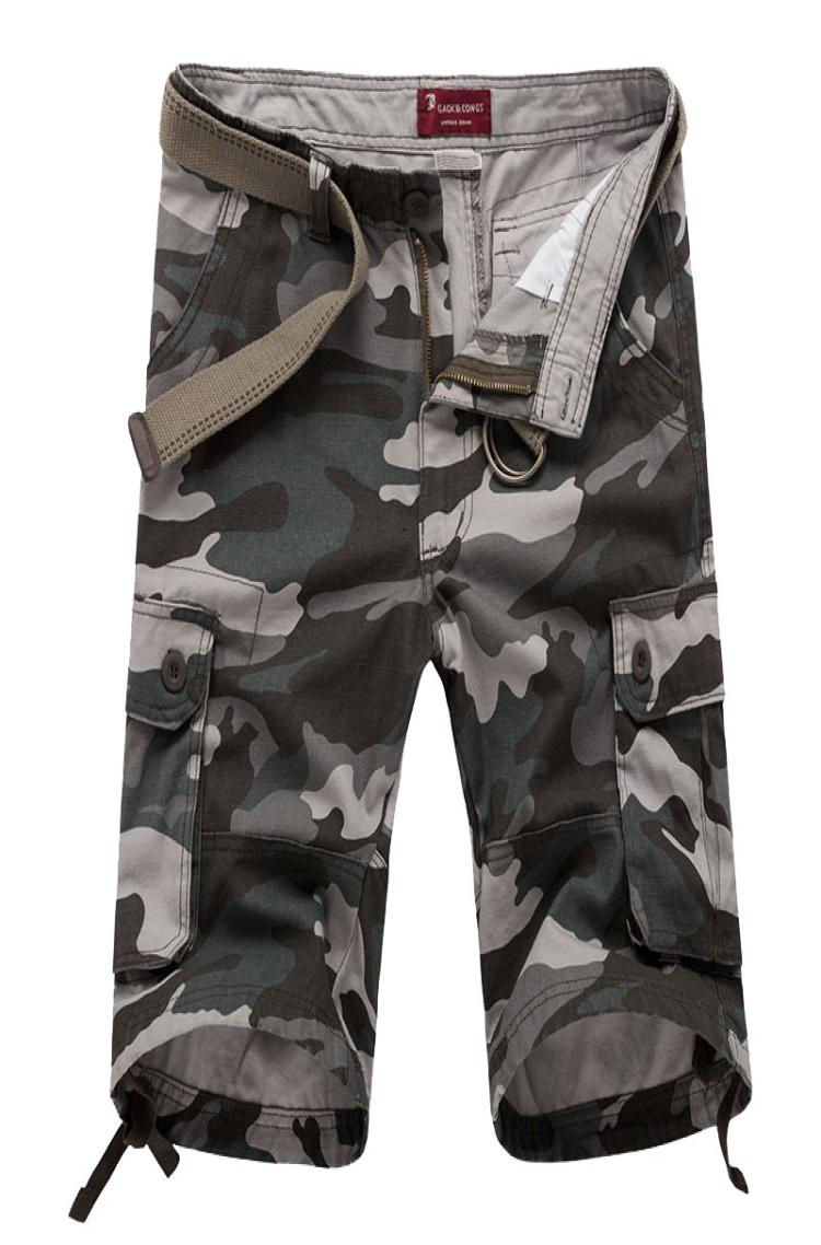 

New Men039s Camouflage Summer Combat Tactical Multipocket Cargo Shorts Men Army Short Pants Casual Straight Leg Working Short 4508756, Blue