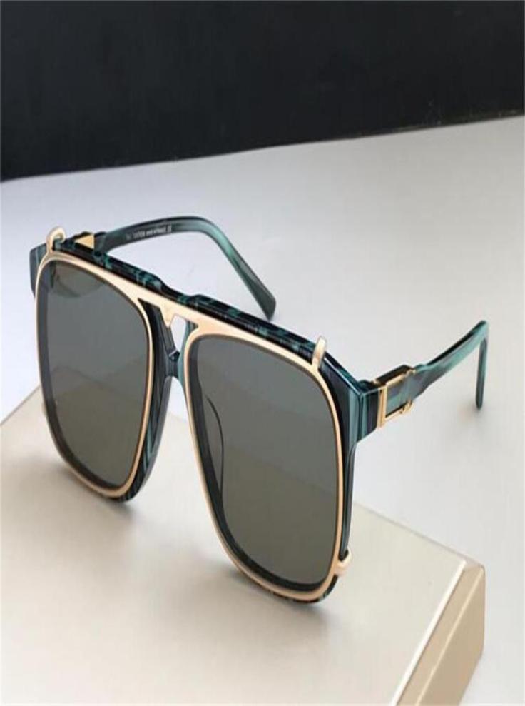 

The latest selling popular fashion mens designer sunglasses square luxury plate metal combination frame top quality UV400 lens wit9845185