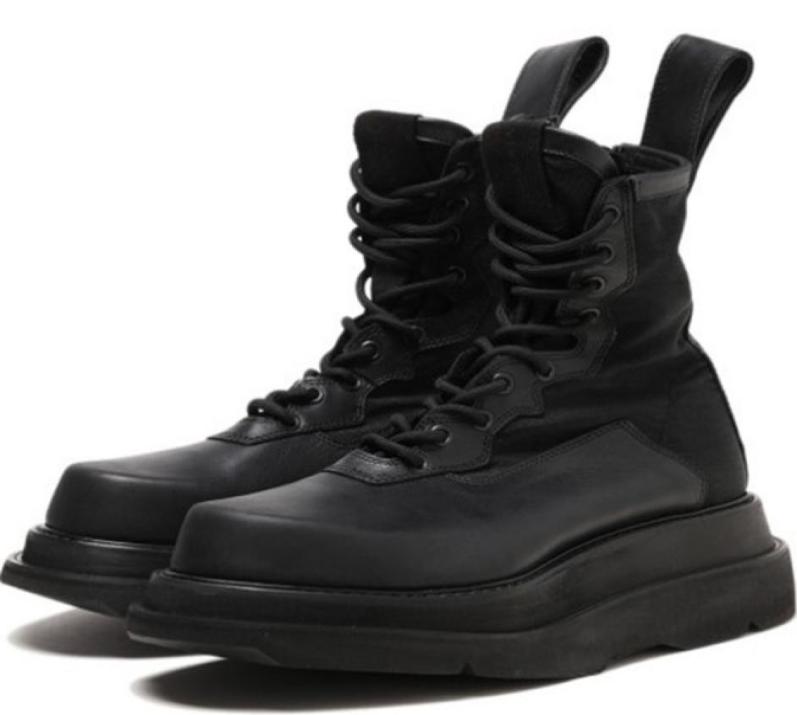 

High top fashion genuine leather men039s western Boots fashion retro causal persional new list artin Boots8187850, Black