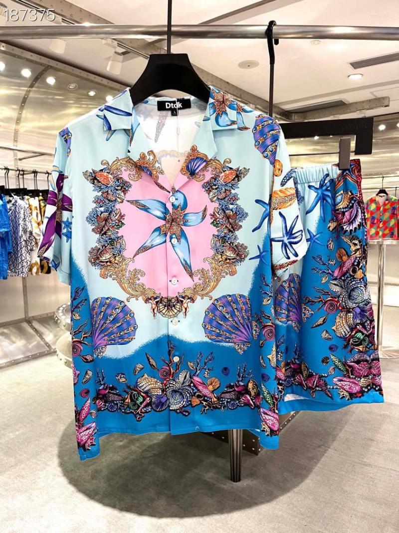 

Men's Tracksuits We0252 Fashion Men's Sets 2023 Runway Luxury European Design Party Style Clothing, Blue