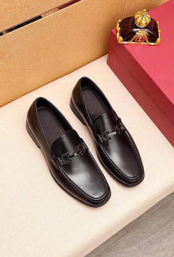 

Fashion 2022 Men Formal Bridegroom Dress Shoes Brand Designer Wedding Party Oxfords Male Business Suit Flats Size 38454102600, Black